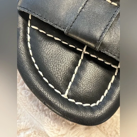 FREE PEOPLE SLOAN BUCKLE SANDALS - BLACK - Picture 7 of 8